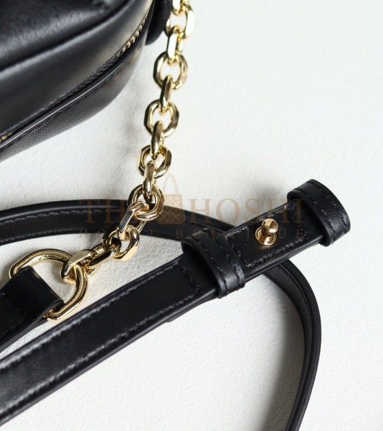 Gvc*1 GG Marmont Camera Bag White Quilted Napa Leather Light Gold Hardware 24×15×8cm