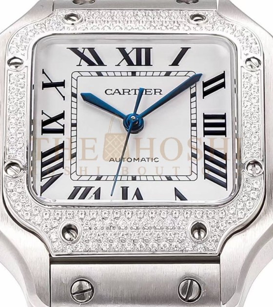 Ca*t1er Ca*t1er Watch Silver-Tone Size 39.8mm Master Quality