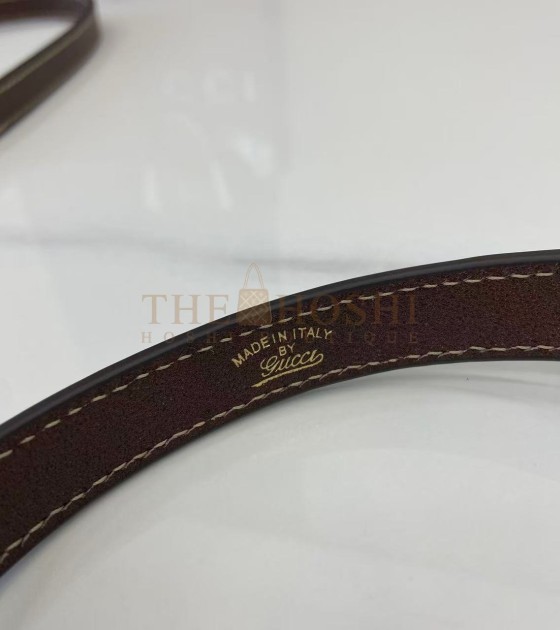 Gvc*1 Jackie Slim Famiglia Crossbody Bag GG Canvas Leather Trim Beige Brown 28×19×4.5cm Master quality