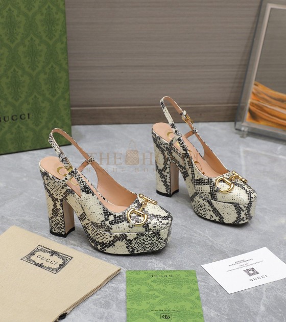 Gvc*1 Platform Pumps Heels Lambskin Leather Heels 12cm Platform 3.5cm Women