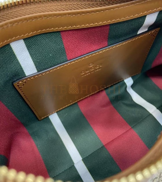 Gvc*1 GG Emblem Fall Collection Beige Ebony GG Canvas Shoulder Bag 22*14*8cm Master Quality