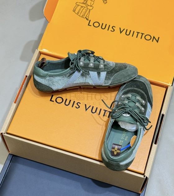 L0vis Vvtt0n LV Arrival Lambskin Ballet Flats with Floral Sole Green Master Quality