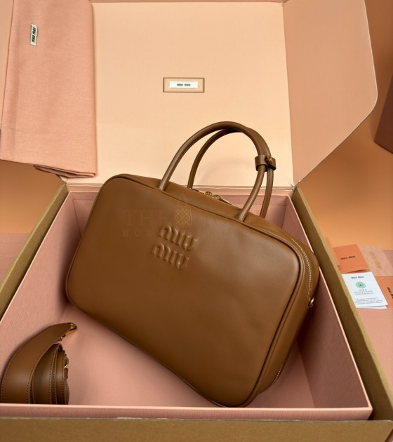 MIU MIU Beau Handbag Brown Size 34*10*23CM Master Quality