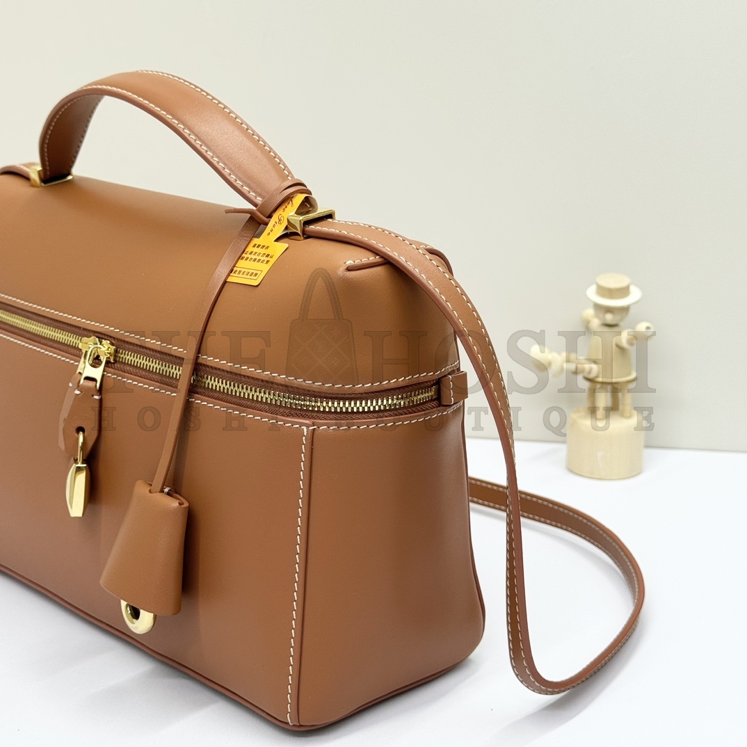 L0r0 P1ana Extra Bag L27 in Leather with Gold Hardware Size 27x16x10cm Master Quality