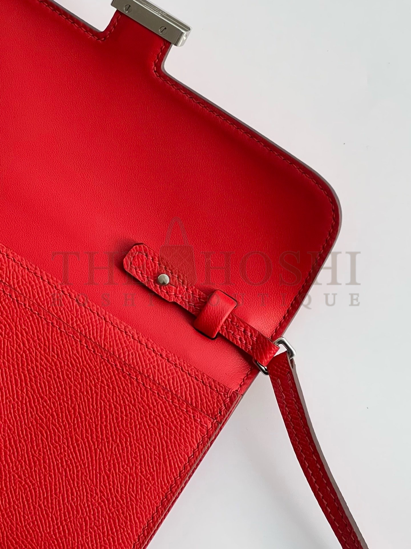 H**me5 Constance To Go Wallet in Red Epsom Calfskin Master Quality