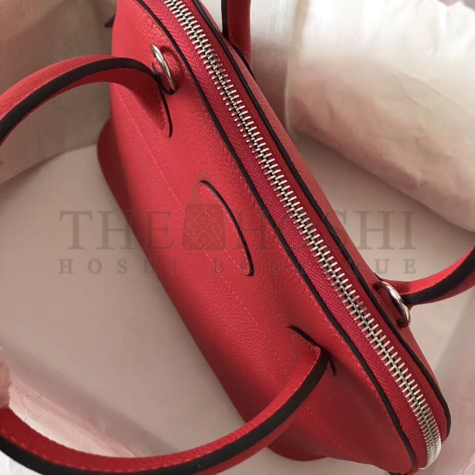 H**me5 Red Clemence Bolide 27cm Handmade Bag Master Quality