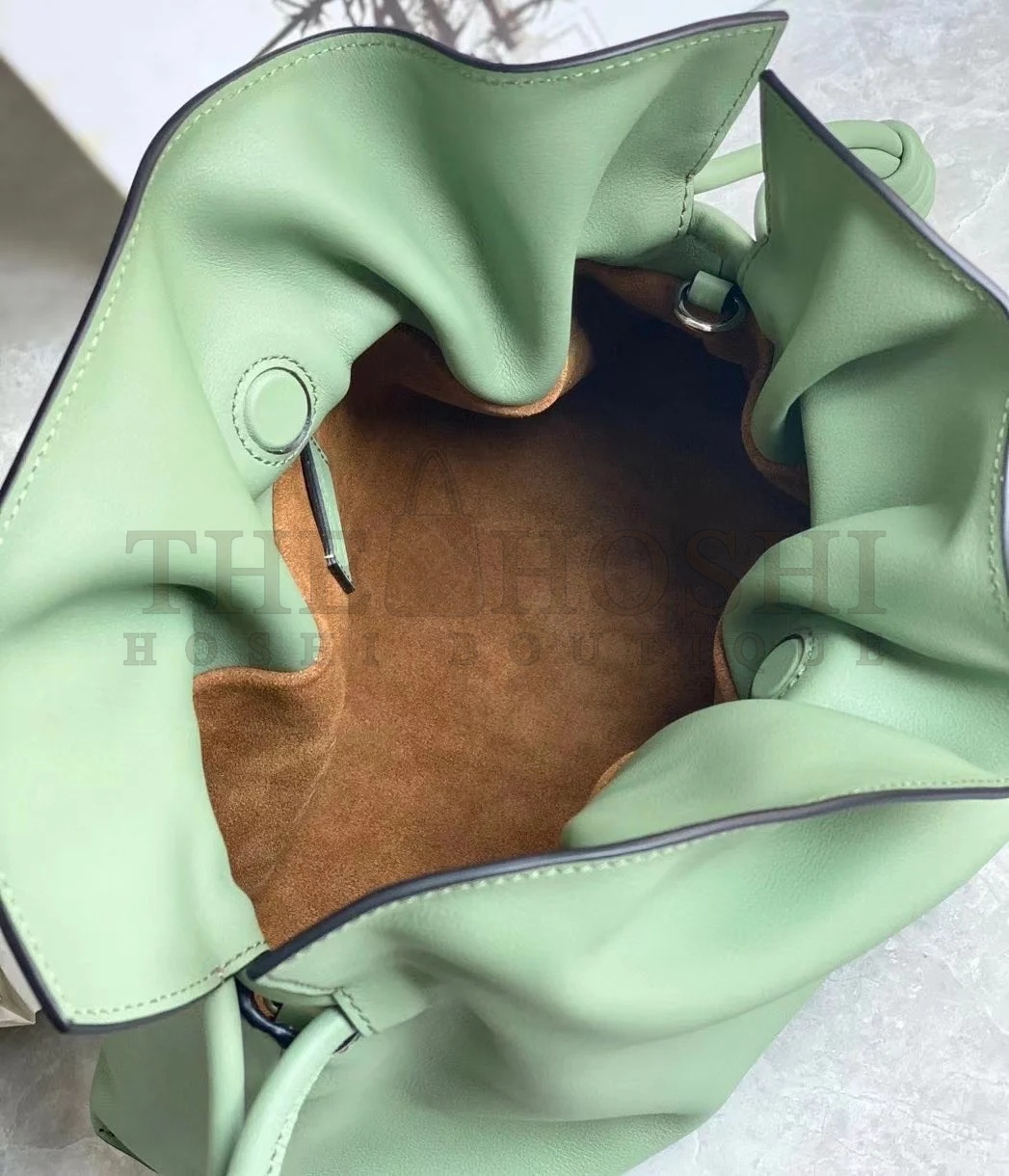 L0ew* Flamenco Clutch Bag In Rosemary Calfskin Master Quality