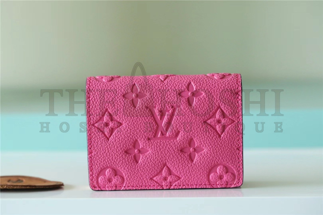 L0vis Vvtt0n LV Women Lou Wallet Fall For You Fuchsia Pink Monogram Coated Canvas Master Quality