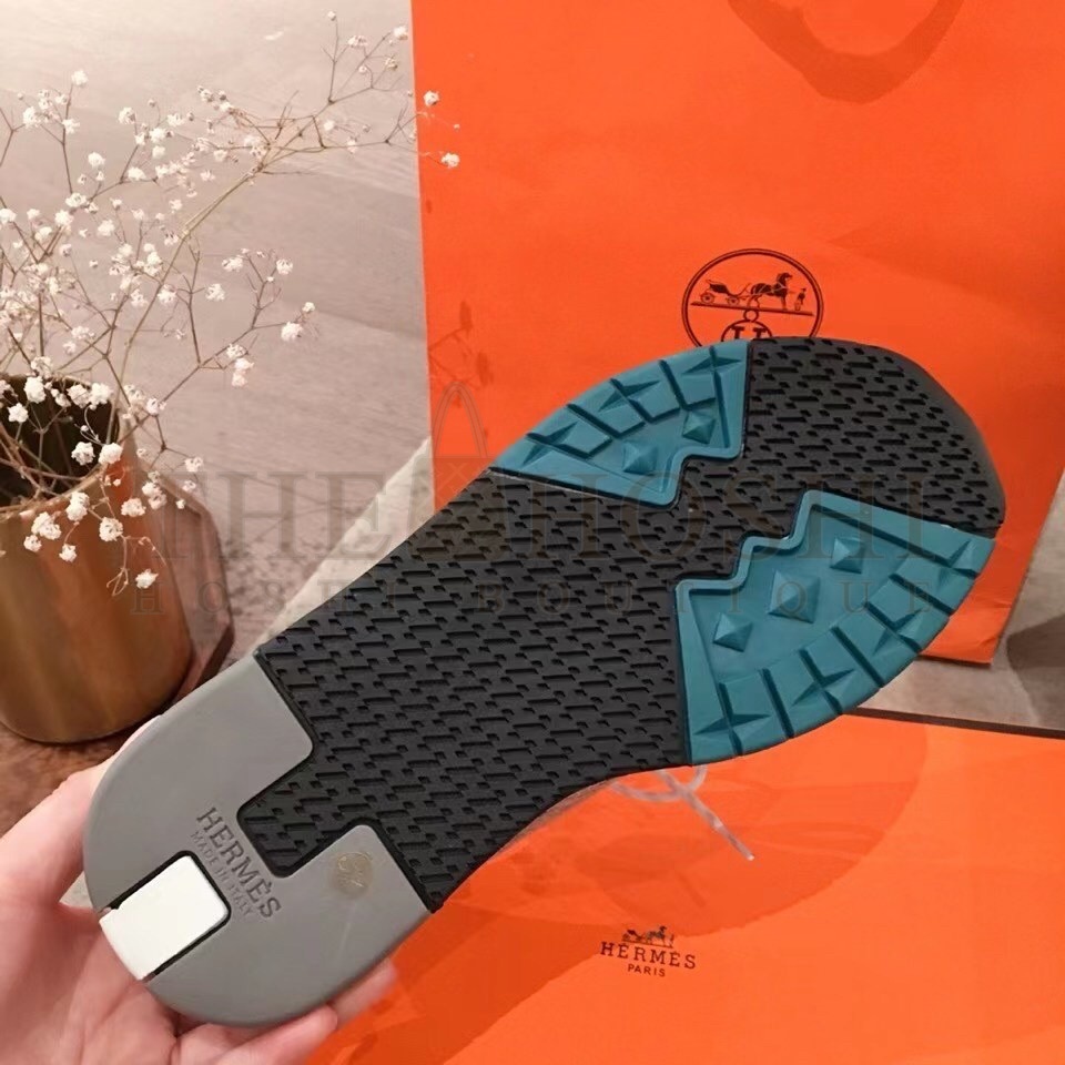 H**me5 Addict Sneakers In Grey Knit Master Quality