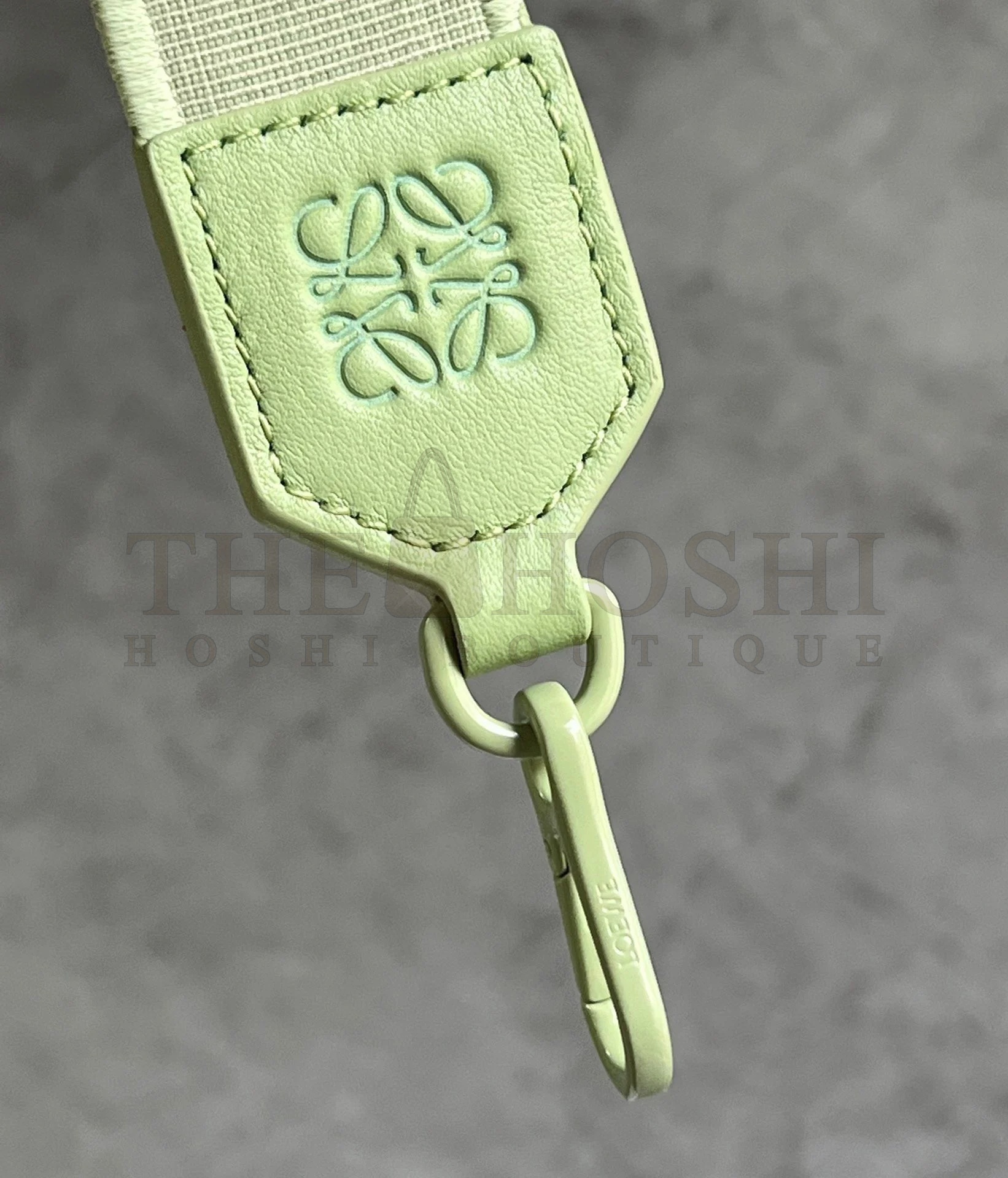 L0ew* Flamenco Clutch Bag In Lime Green Leather Master Quality