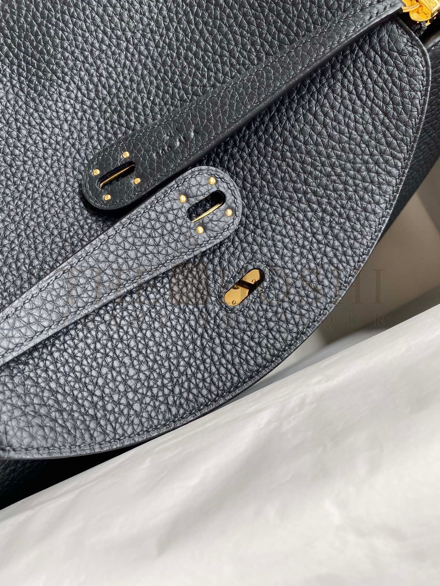 H**me5 Lindy 30 Handmade Bag In Black Clemence Leather Master Quality