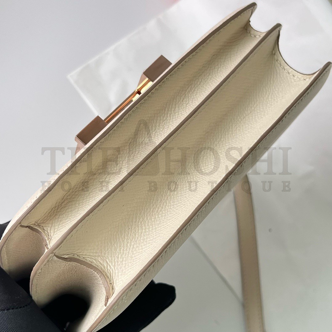 H**me5 Constance 1-18 Mirror Bag In Craie Epsom Calfskin Master Quality
