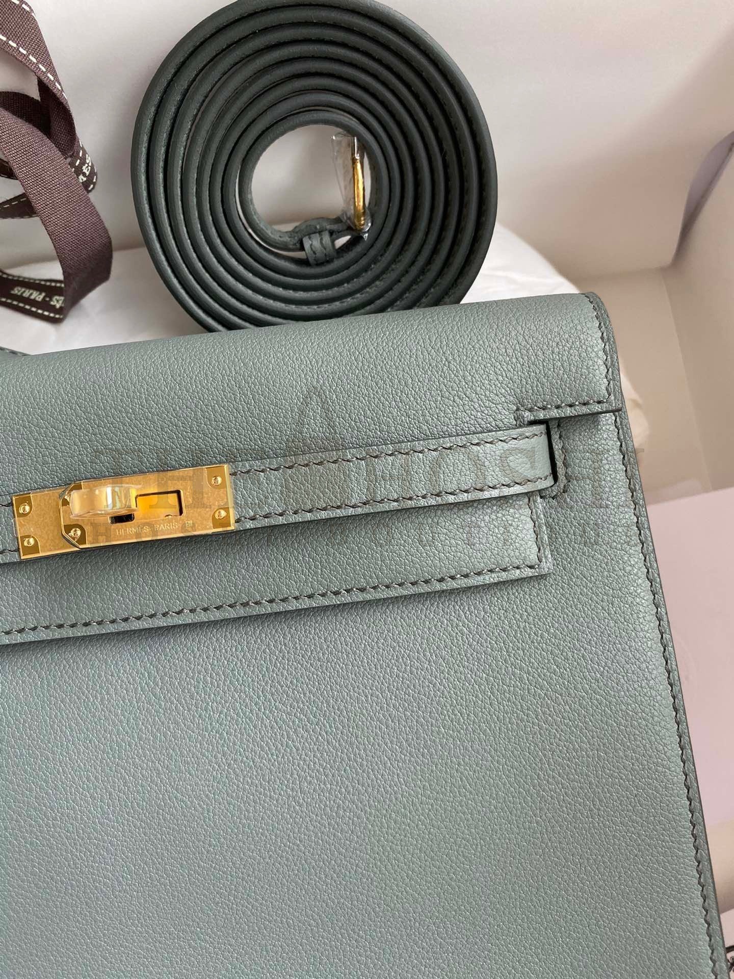 H**me5 Kelly Danse II Bag In Vert Amande Evercolor Calfskin Master Quality