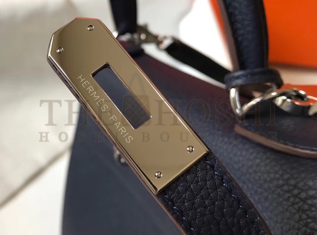 H**me5 Navy Blue Clemence Kelly 32cm Retourne Bag Master Quality