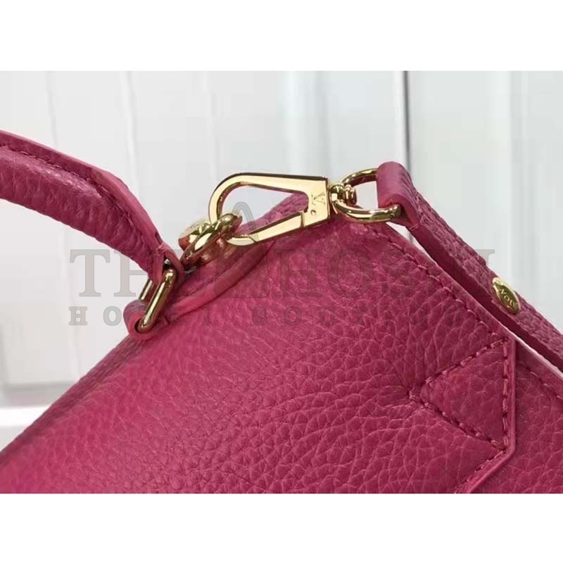 L0vis Vvtt0n LV Women Twist One Handle BB Handbag Dragon Fruit Pink Taurillon Master Quality