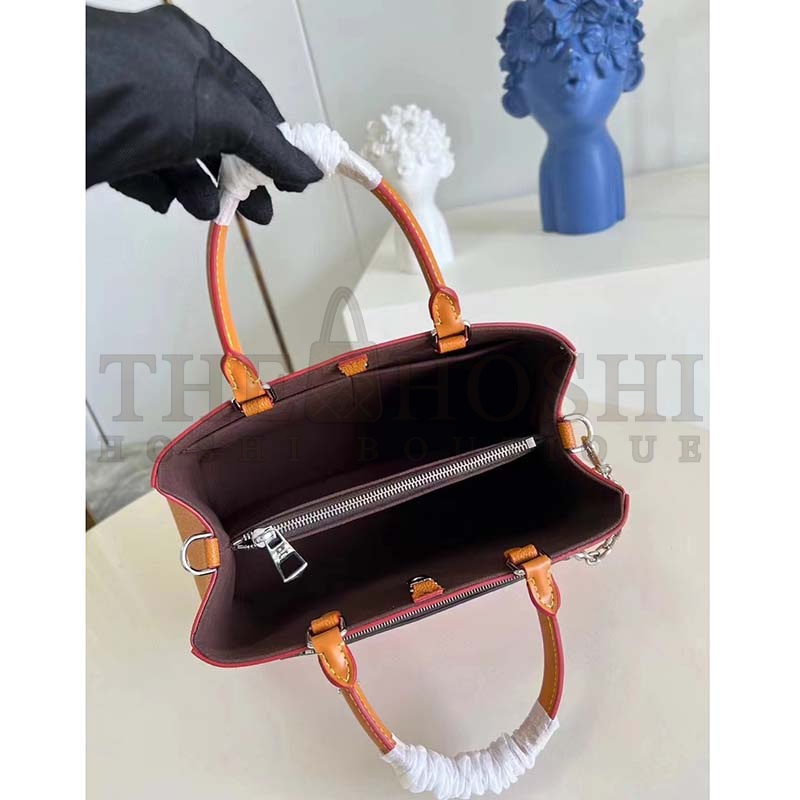 L0vis Vvtt0n LV Women Marelle Tote MM Gold Miel Brown Epi Grained Cowhide Master Quality