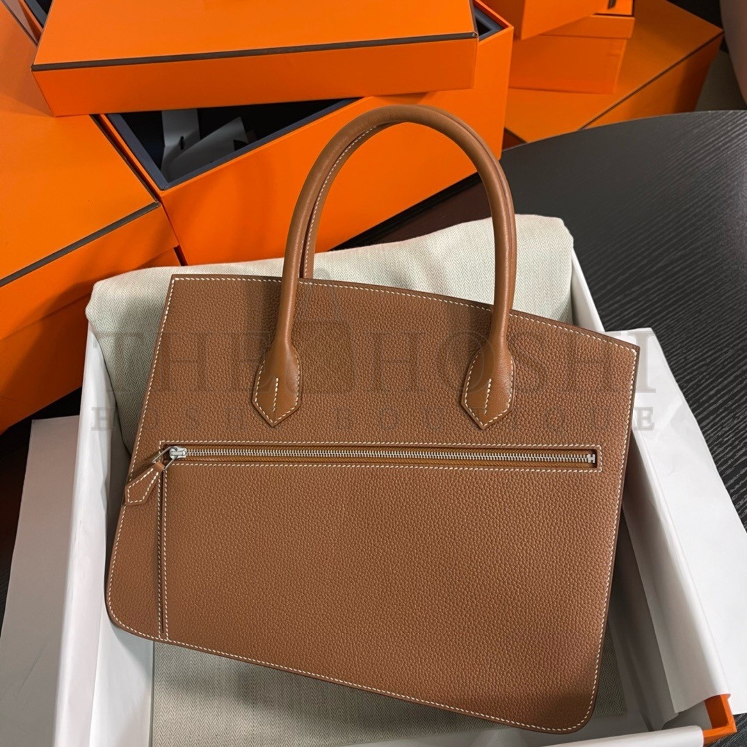 H**me5 Birkin 30 en Desordre Bag in Gold Swift and Clemence Leather Master Quality