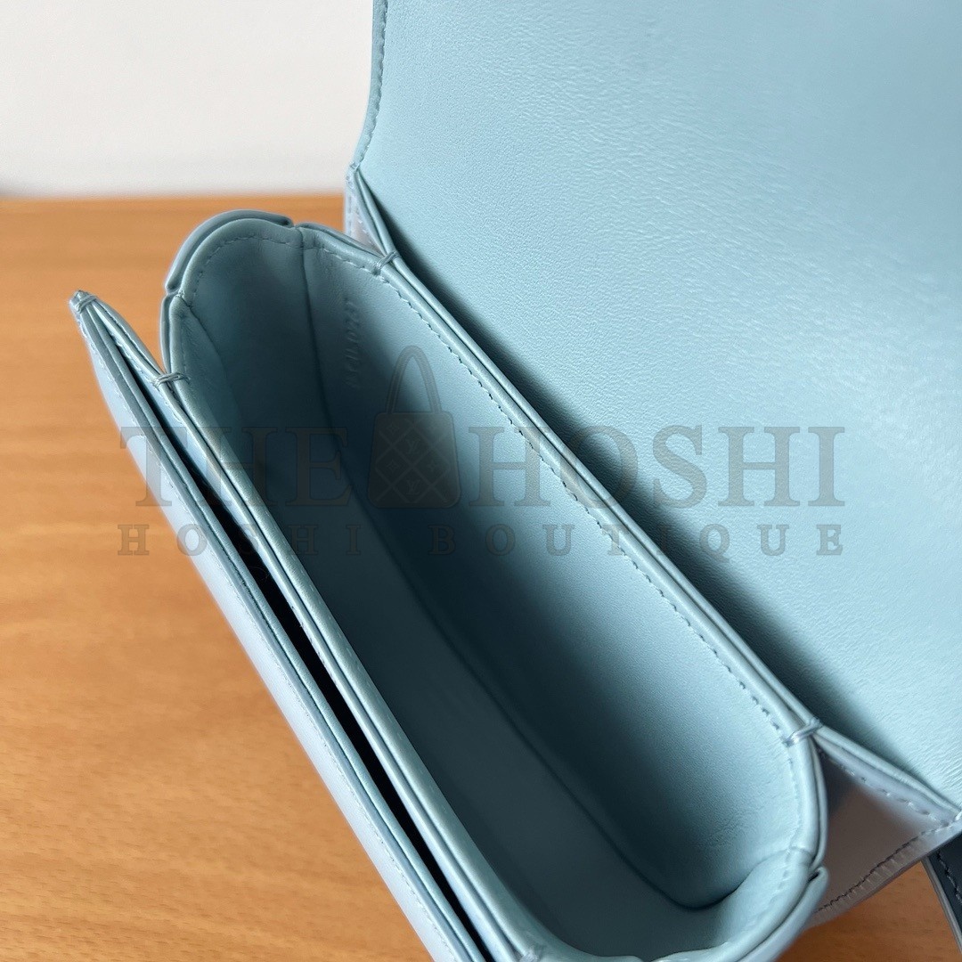Ce1i*e Mini Besace Clea Bag in Pale Blue Calfskin Master Quality
