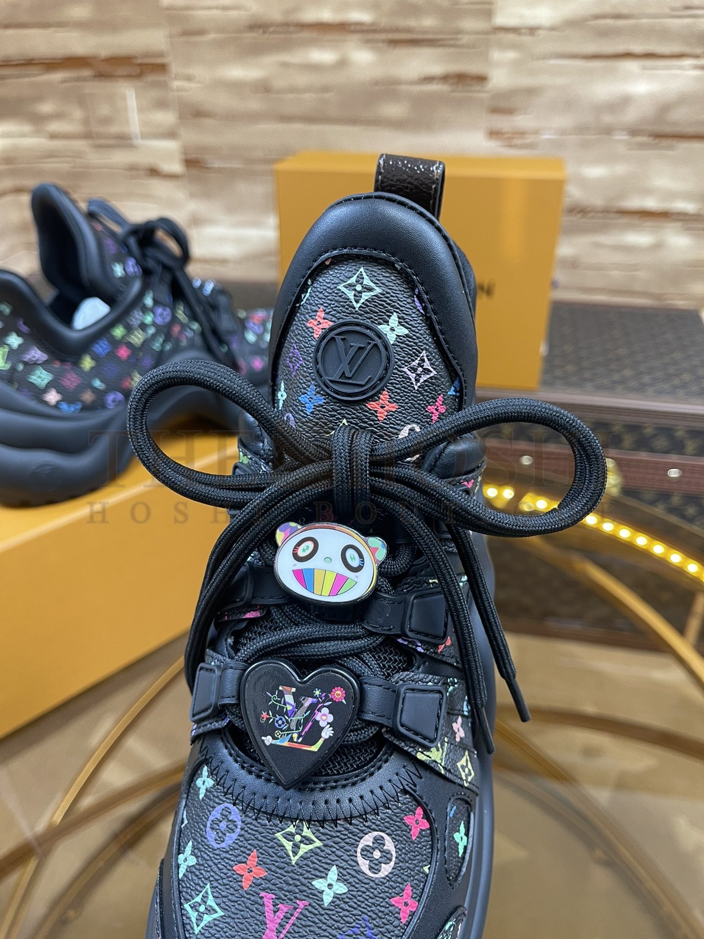 L0vis Vvtt0n LV x Takashi Murakami Archlight Sneakers Multicolor Monogram 5.5cm Heel Master Quality