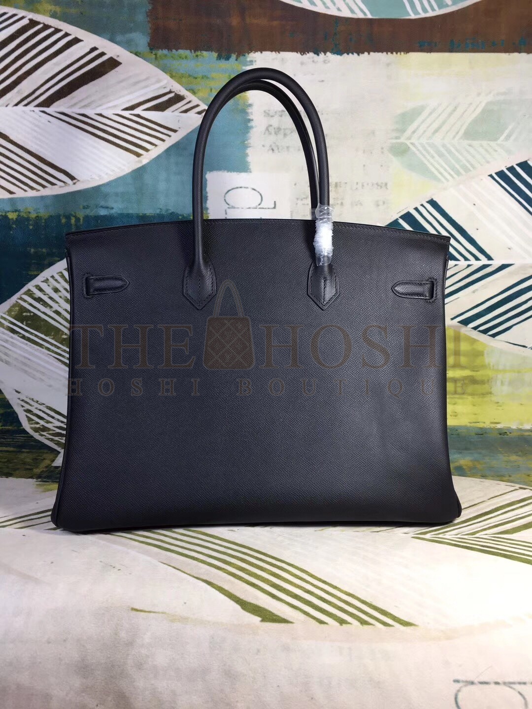 H**me5 Black Epsom Birkin 40cm Handmade Bag Master Quality
