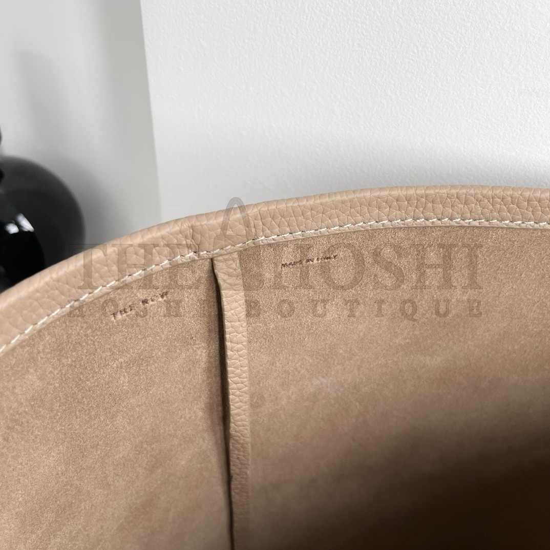 The R0w Small N/S Park Tote in Taupe Grained Leather Master Quality