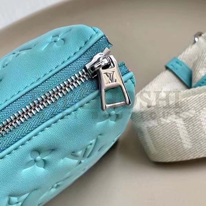 L0vis Vvtt0n LV Women Coussin PM Handbag Azure Blue Lambskin Calfskin Cowhide Leather Master Quality