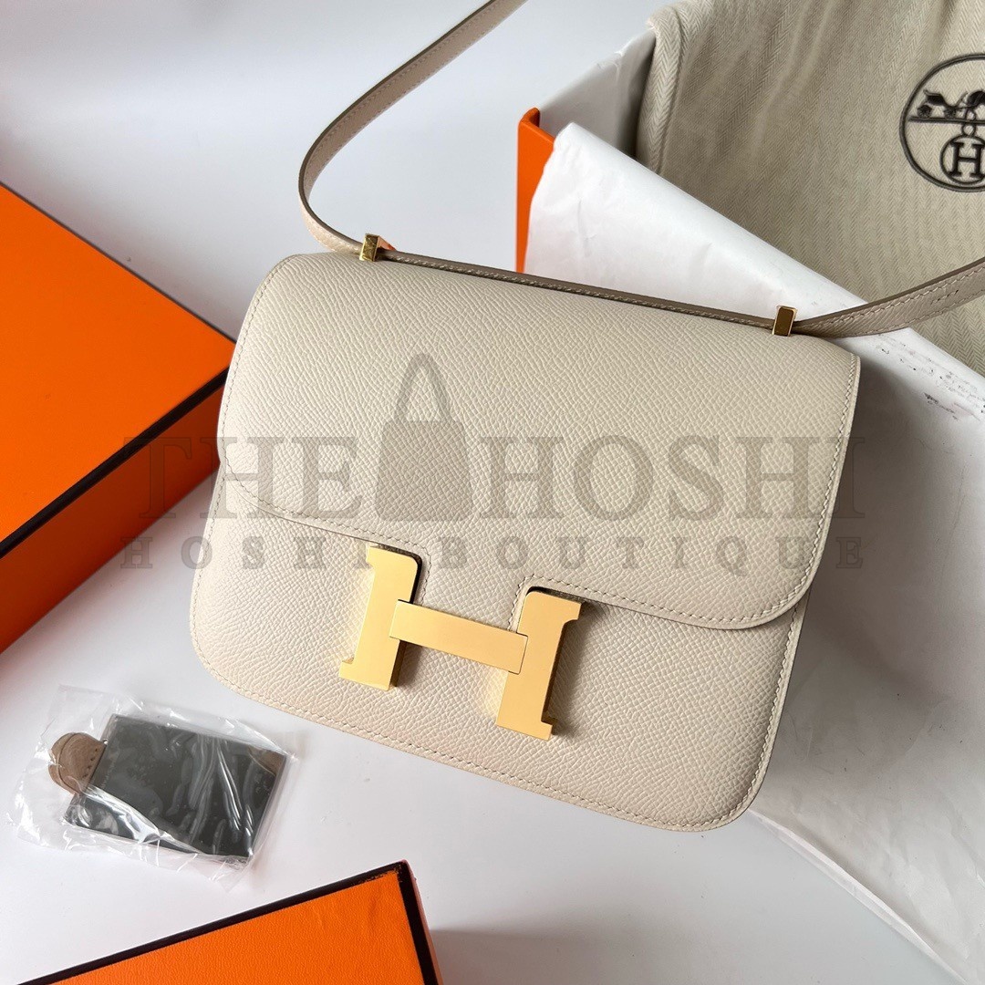 H**me5 Constance 1-18 Mirror Bag In Nata Epsom Calfskin Master Quality