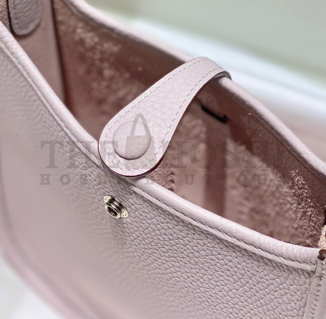 H**me5 Evelyne III TPM Bag In Mauve Pale Clemence Leather Master Quality