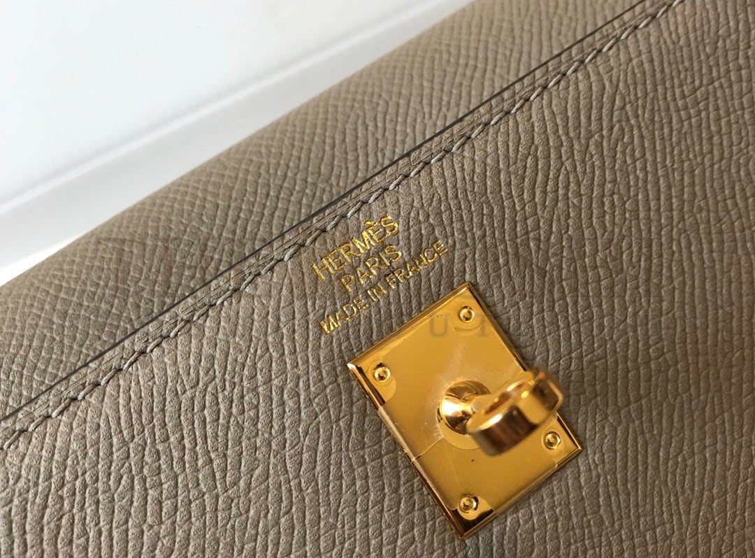 H**me5 Kelly 25cm Sellier Bag in Gris Asphalt Epsom Calfskin GHW Master Quality