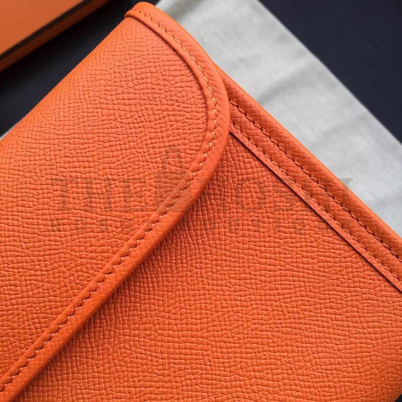 H**me5 Orange Epsom Jige Elan 29 Clutch Bag Master Quality