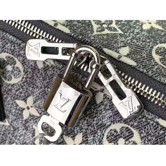 L0vis Vvtt0n LV Women Speedy Bandoulière 25 Handbag Gray Denim Textile Jacquard Master Quality