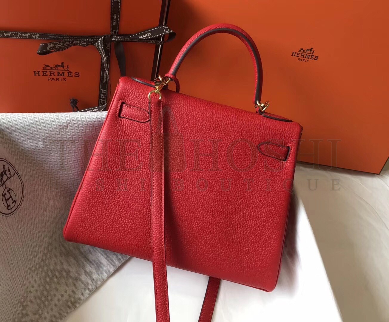 H**me5 Red Clemence Kelly 28cm Bag Master Quality