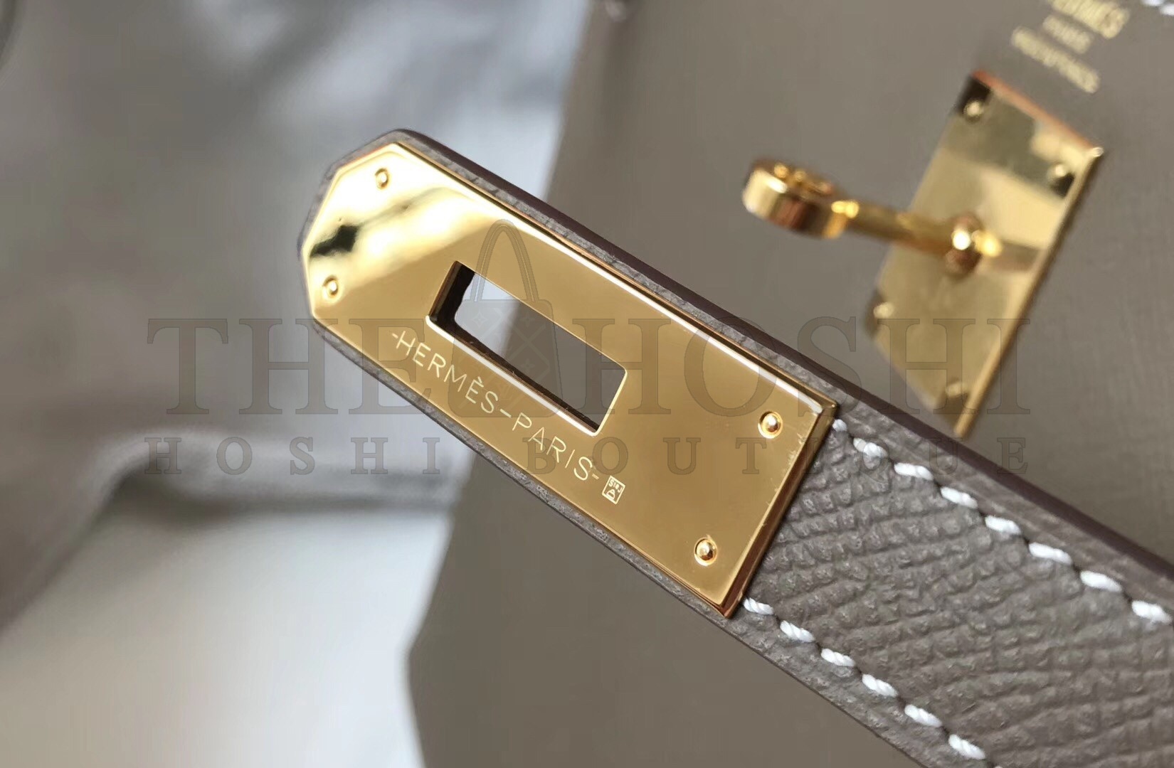 H**me5 Taupe Epsom Kelly 32cm Sellier Bag Master Quality