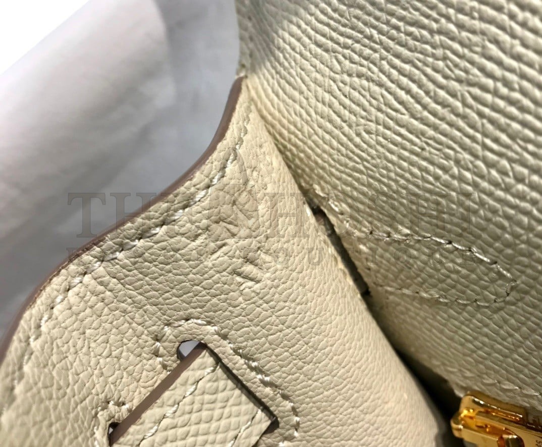 H**me5 Kelly 28cm Sellier Bag in Craie Epsom Calfskin GHW Master Quality