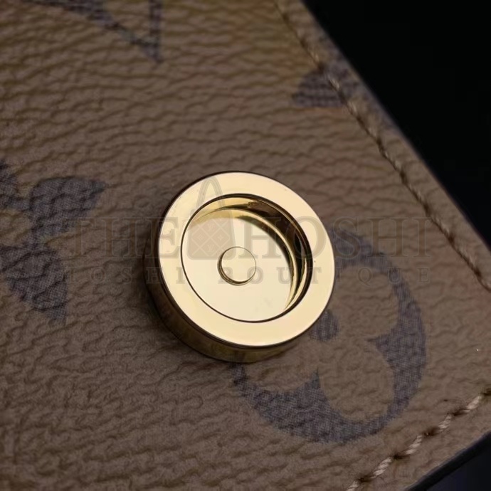 L0vis Vvtt0n LV Women Book Chain Wallet Brown Monogram Reverse Coated Canvas Cowhide Master Quality