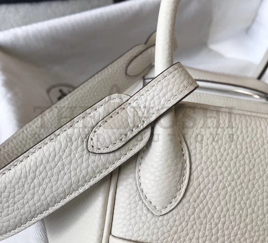 H**me5 Lindy 26cm Bag In White Clemence With PHW Master Quality