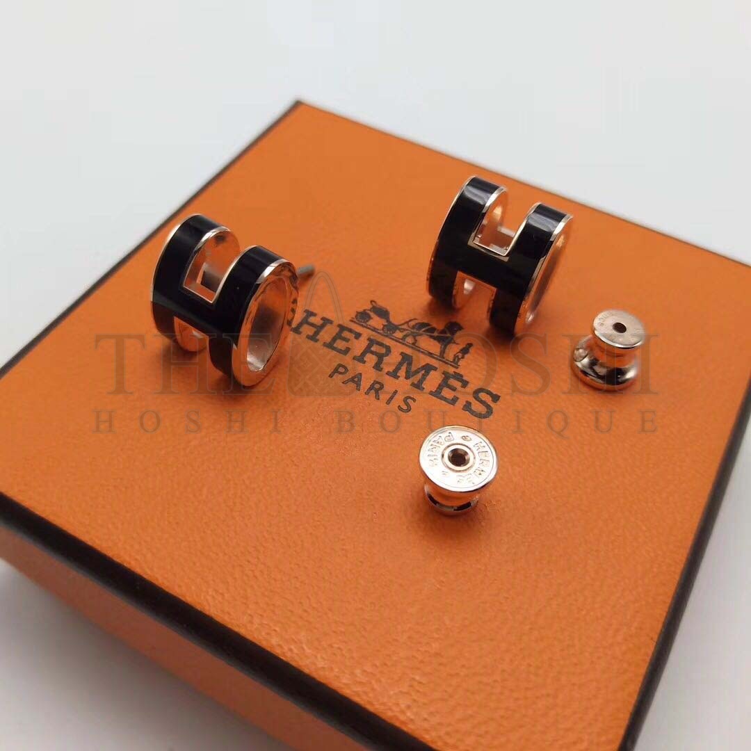 H**me5 Women Pop H Earrings Jewelry Black Master Quality