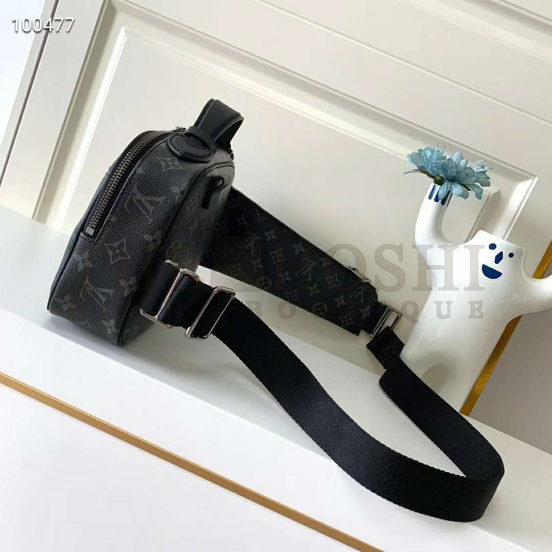 L0vis Vvtt0n LV Men Bumbag in Monogram Eclipse Canvas-Black Master Quality
