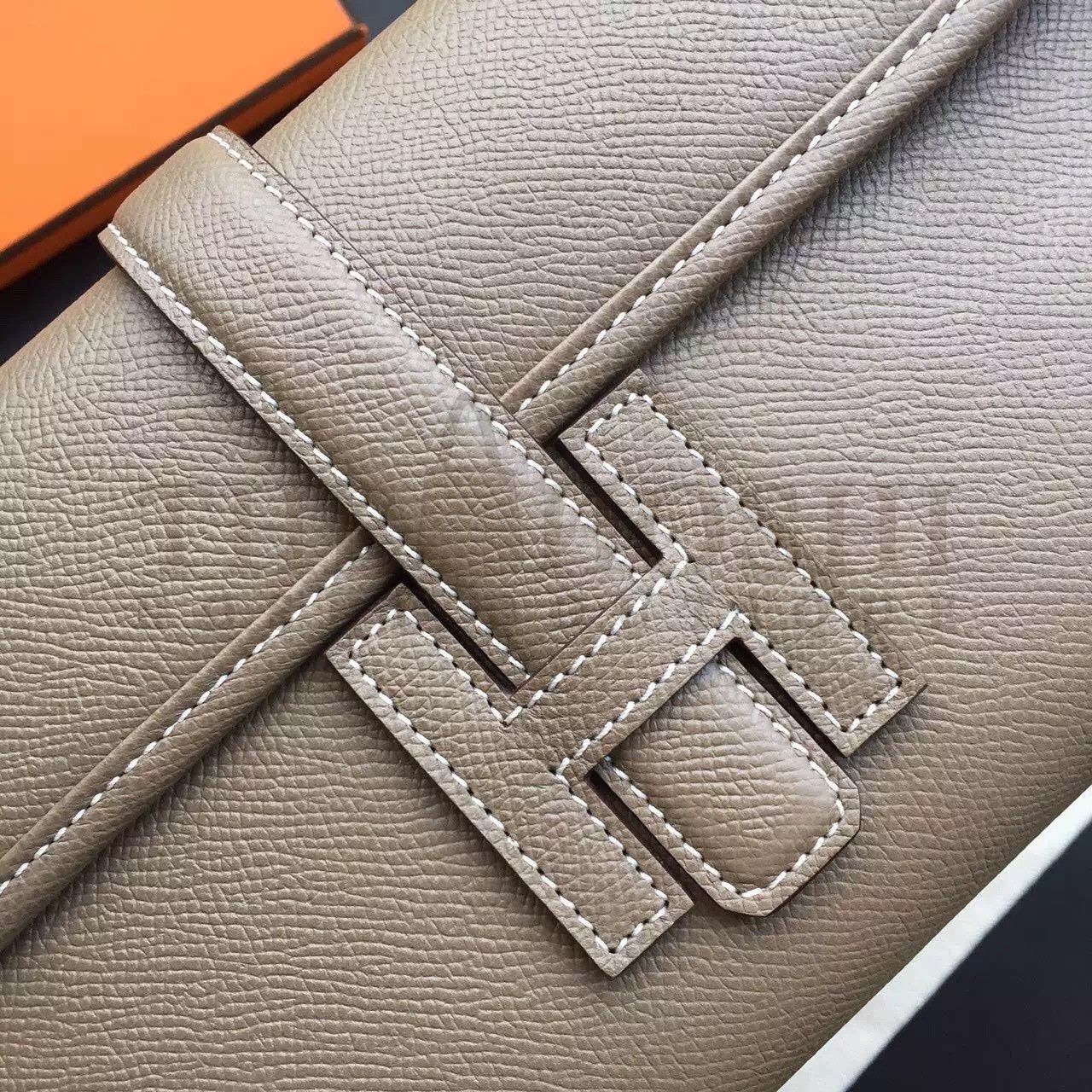 H**me5 Etoupe Epsom Jige Elan 29 Clutch Bag Master Quality