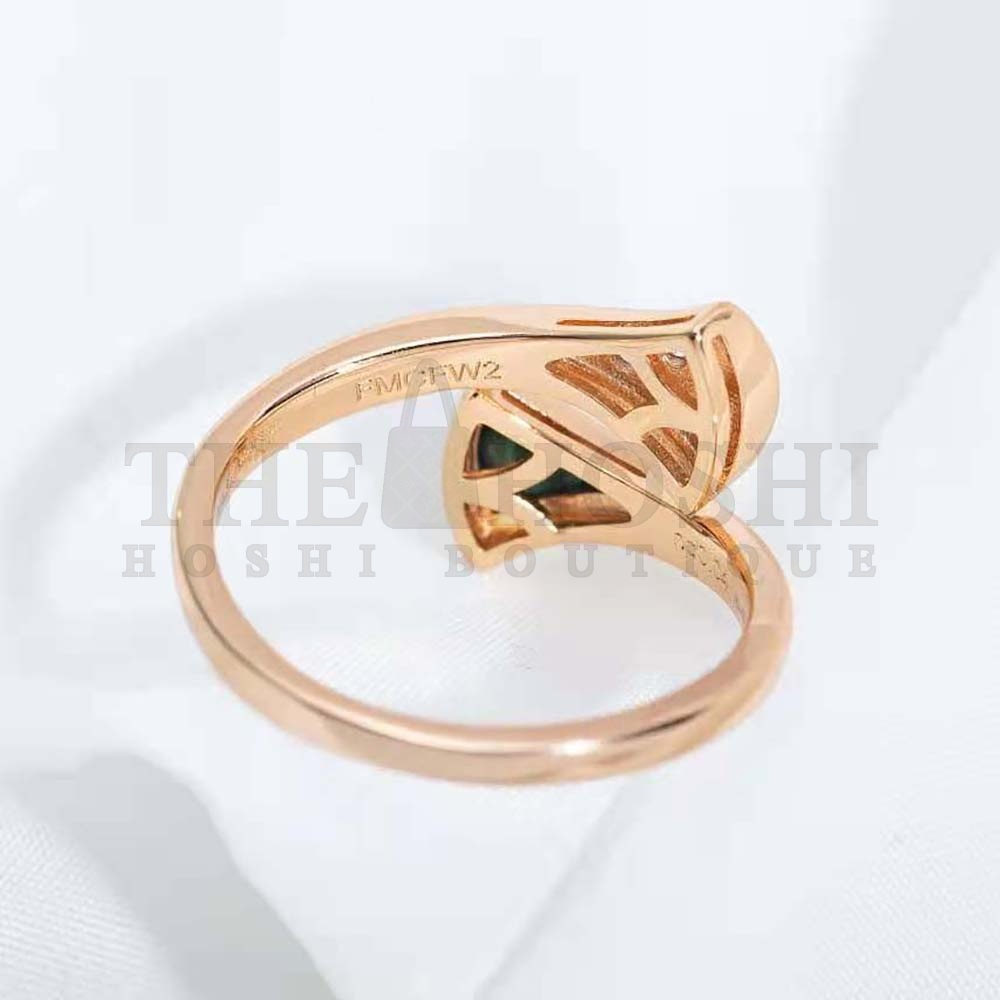 Bv1g*ai Women Divas Dream 18 KT Rose Gold Ring Master Quality