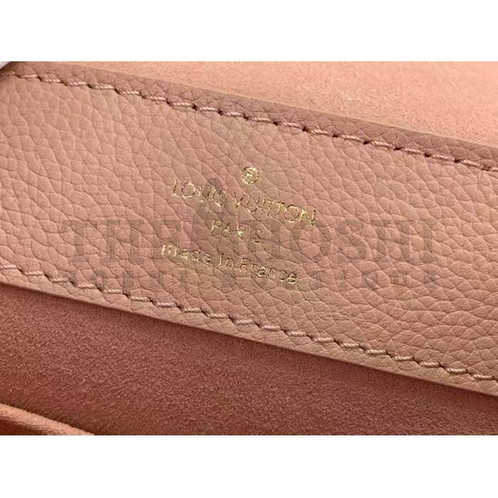 L0vis Vvtt0n LV Women Lockme Ever Mini Handbag Rose Quartz Trianon Grained Calf Leather Master Quality
