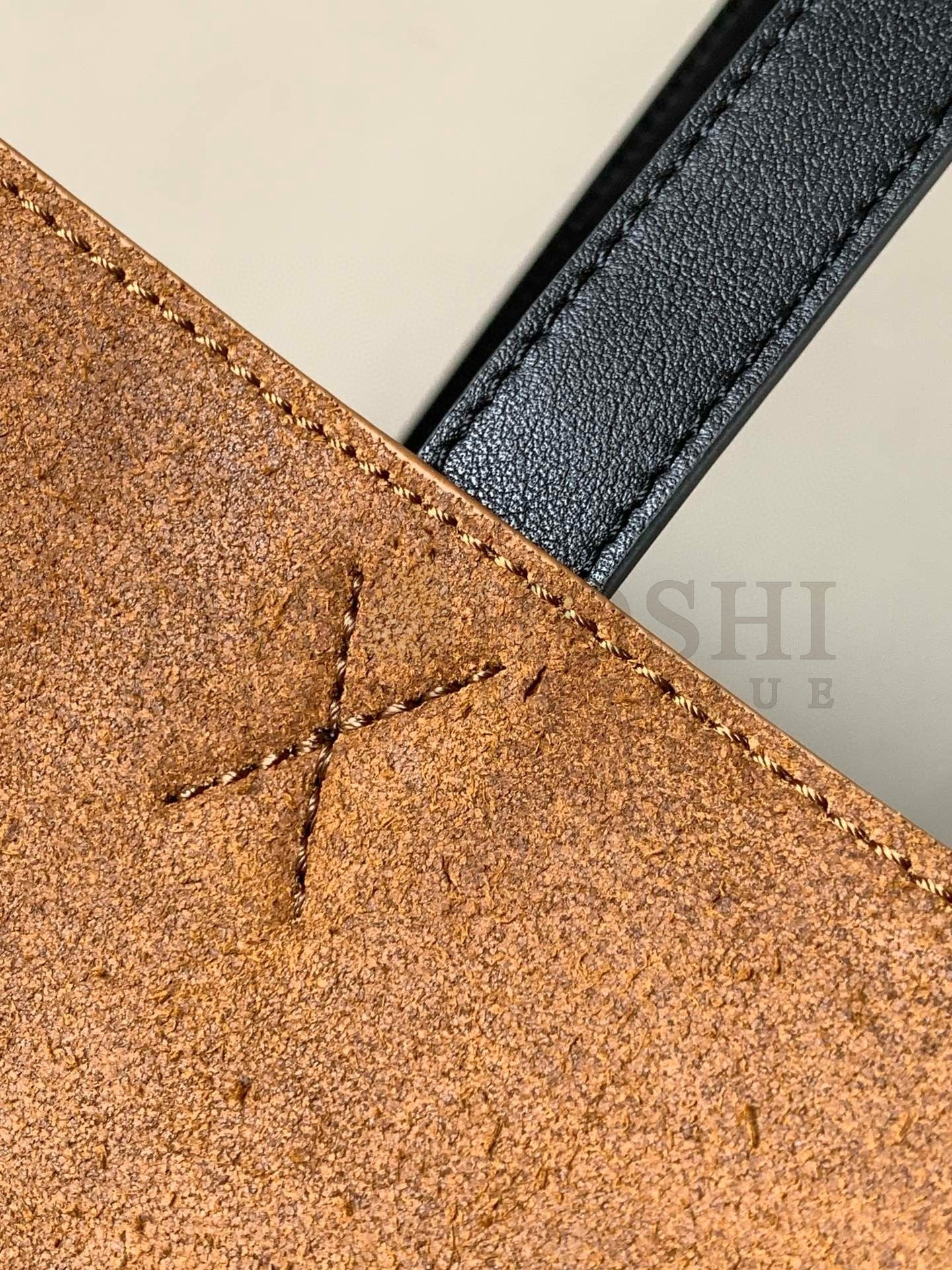 L0ew* XL Puzzle Fold Tote Bag in Brown Suede Calfskin Master Quality