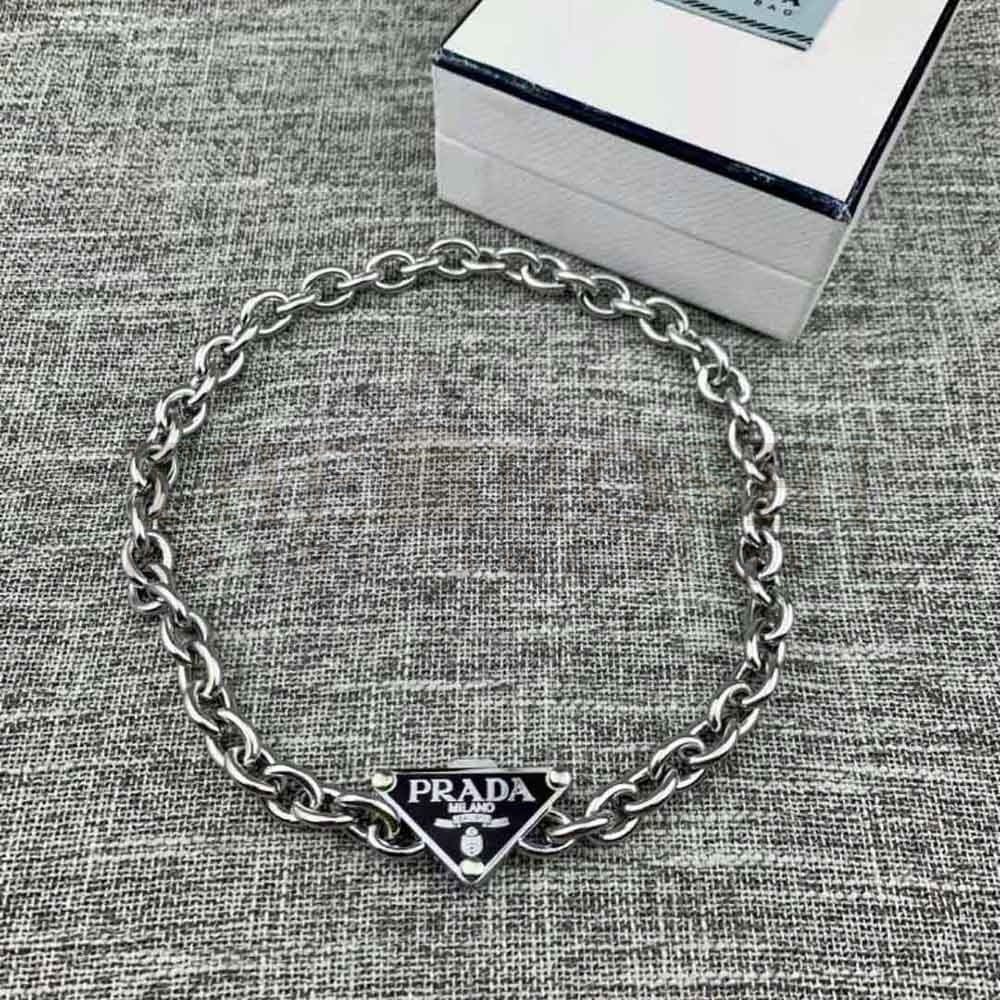 Pra*a Women Symbole Necklace 925 Sterling Silver Master Quality