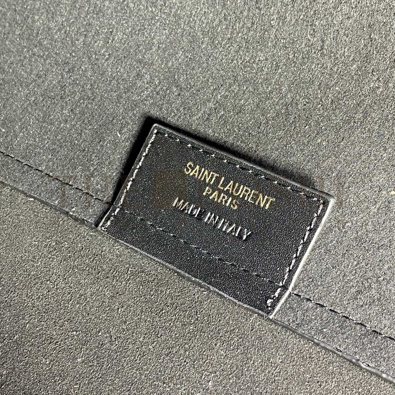 Sa1nt Lau*nt Shopping Tote Bag in Black Leather Master Quality