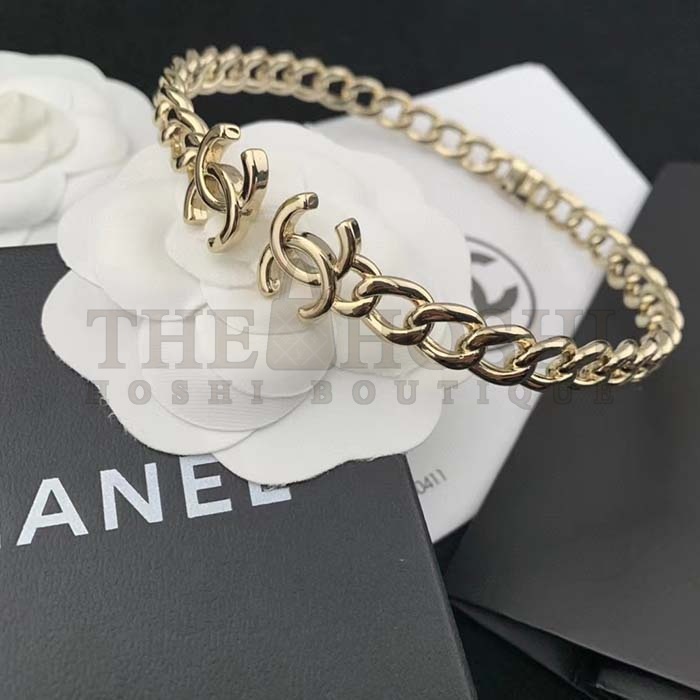 Ch**el Women CC Bracelet Metal Gold Ruthenium Master Quality