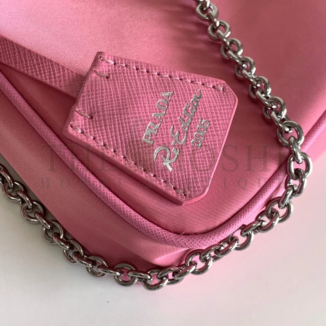 Pra*a Re-Edition 2005 Shoulder Bag In Pink Re-Nylon Master Quality