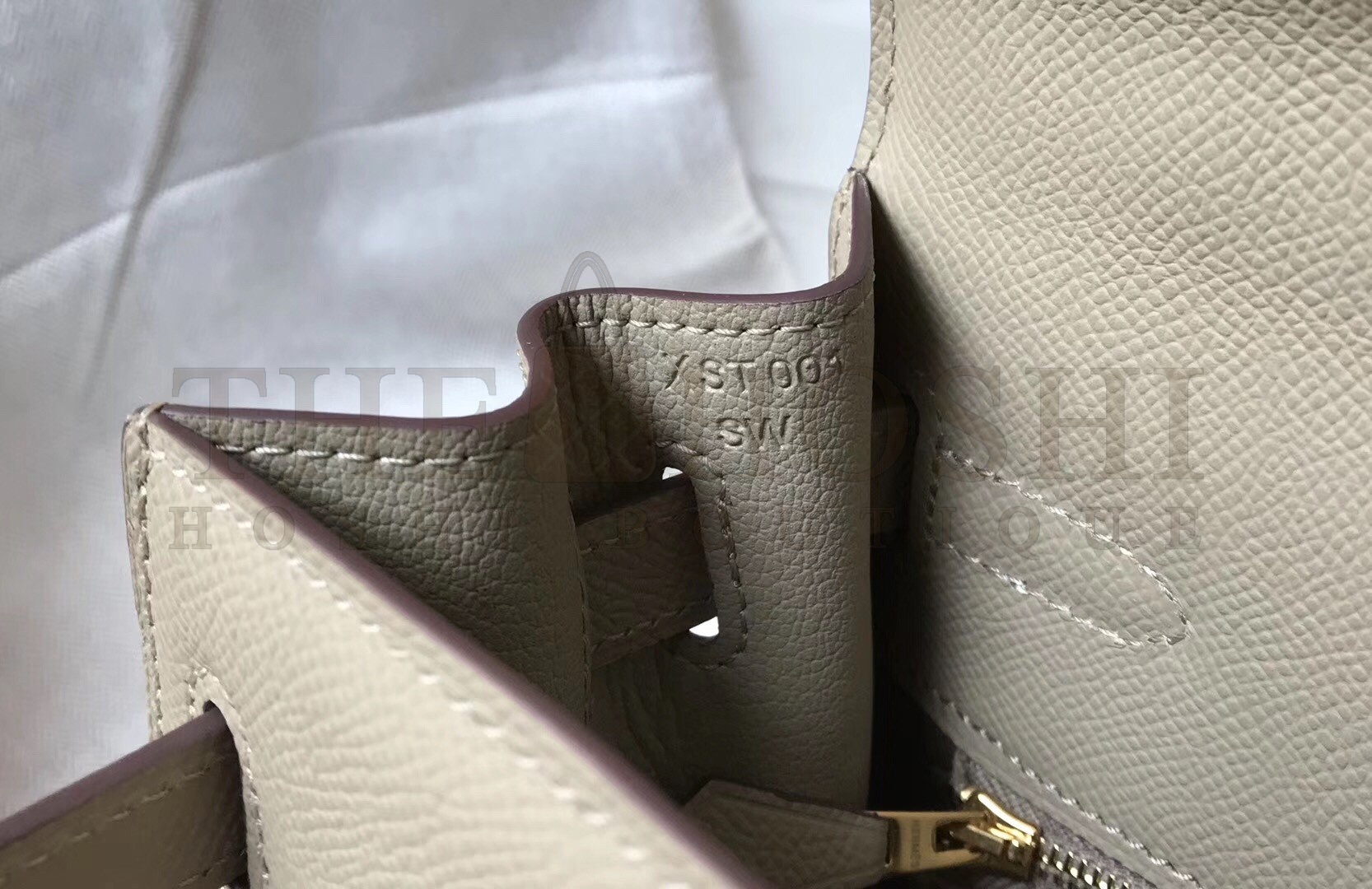 H**me5 Kelly 28cm Sellier Bag In Tourterelle Epsom Leather Master Quality