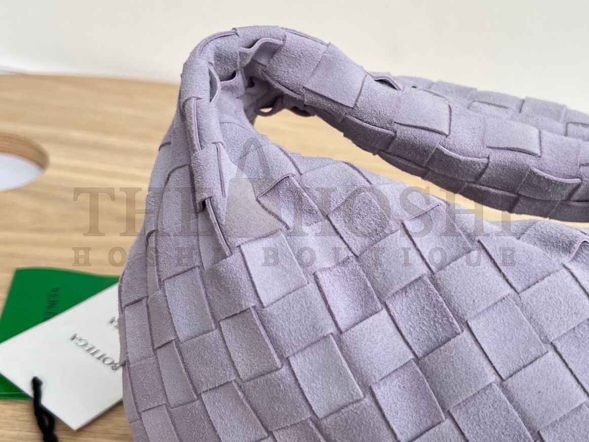 B0tt*ga Ven*ta BV Jodie Mini Bag In Lilac Intrecciato Suede Master Quality