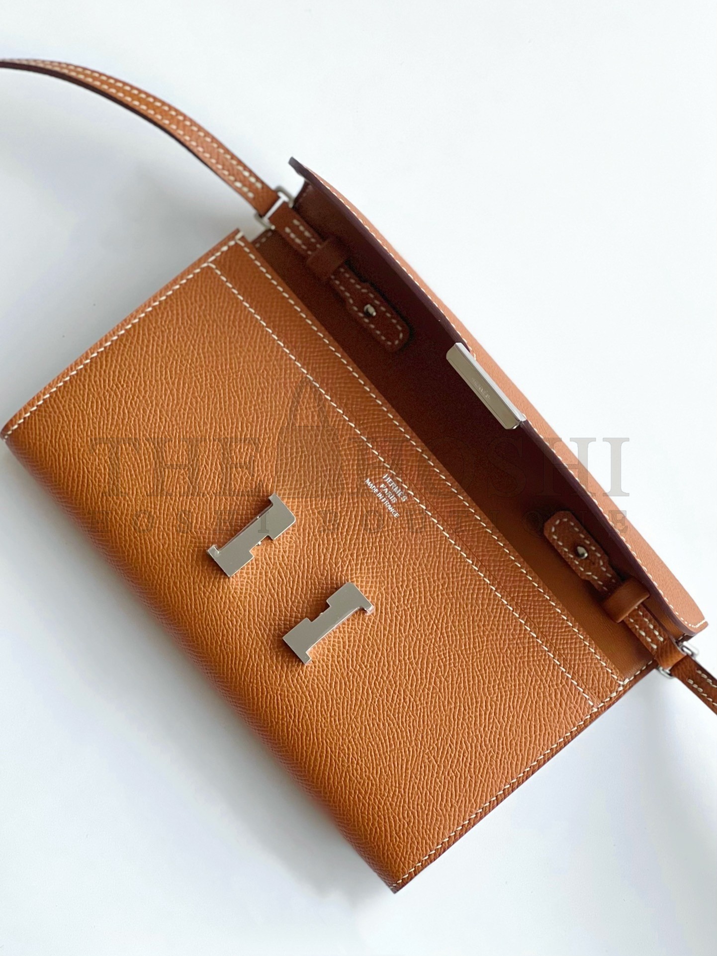 H**me5 Constance To Go Wallet in Gold Epsom Calfskin Master Quality