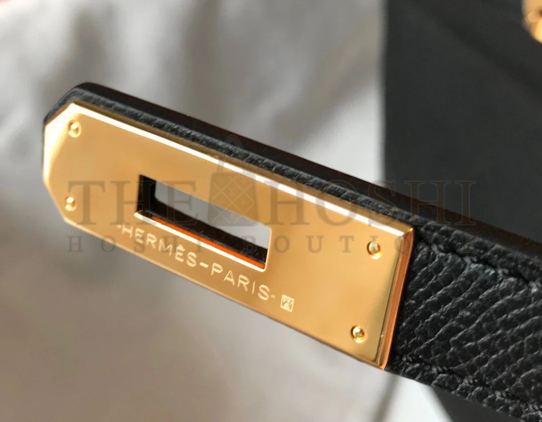 H**me5 Kelly 32cm Sellier Bag in Black Epsom Calfskin GHW Master Quality